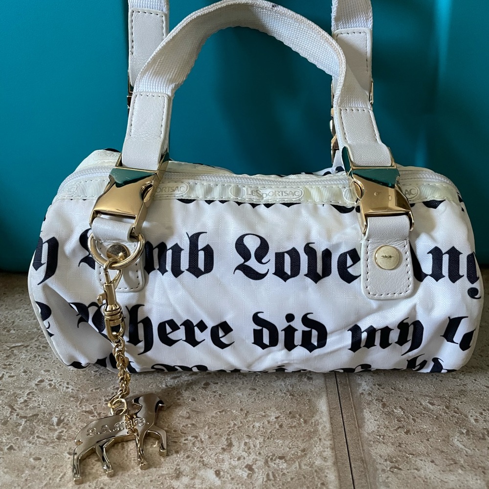 L.A.M.B. Baby Barrel in black lamb print